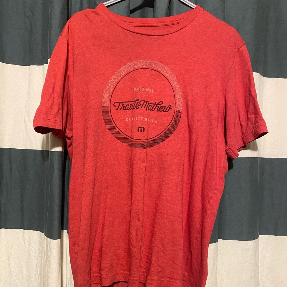 Travis Mathew Red Logo T-Shirt